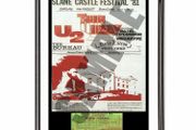Thin Lizzy Slane Castle 1981 With Ticket Framed Poster