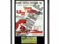 main image for ad Thin Lizzy Slane Castle 1981 With Ticket Framed Poster