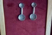 Silvery minimalist earrings