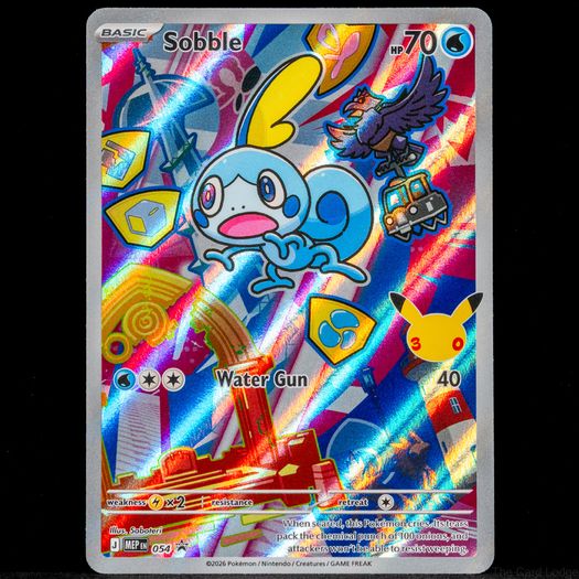 Sobble MEP 054 Full Art 30th Promo Rare Holo First Partner Collection Series 2 Pokemon Card