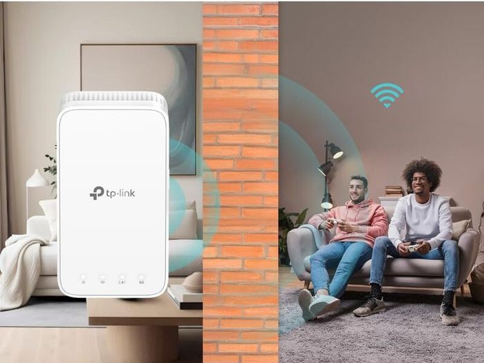 TP-Link RE330 AC1200Mbps WiFi Extender Booster, Ethernet Port, EasyMesh, WiFi Booster Range Extender, Internet Booster, Access Point, Works with Any WiFi Router, App Control Easy Setup, UK Plug
