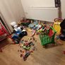 Police jeep and boat kids toy Playmobil 2 fourgon + bateau kids toys .chair. everything in photos Image 3