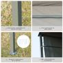 2.2 x 1.4m BBQ Shelter - Outdoor Grill Gazebo Canopy including Shelves, Hanging Hooks, and a Metal Frame, suitable for Garden Patio Backyard Image 7