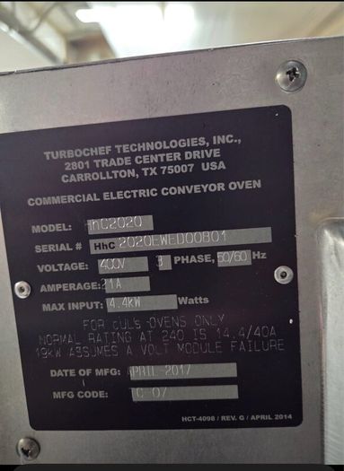 Conveyor Oven / Pizza Oven
