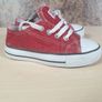 junior CONVERSE ALL STAR glitter Red Size UK 7 EU 27 girls Image 5