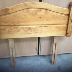 Single pine headboard