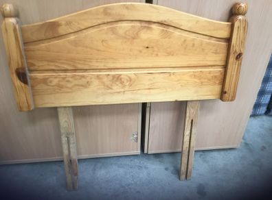 Single pine headboard