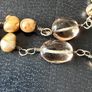 silver necklace with natural stones Image 8