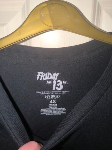 Friday the 13th t shirt size 4XL