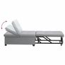 Sofa Bed Light grey 194 x 67 x 37 cm Fabric Image 7