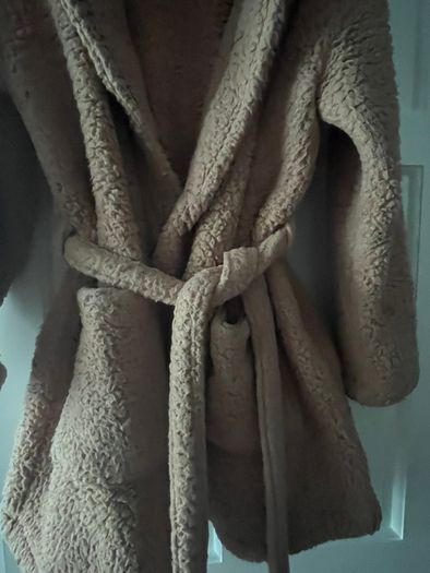 M&S Fluffy Hooded Dressing Gown