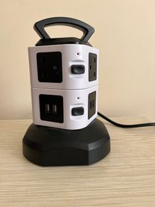 Tower Extension Lead 6 Sockets 4 USB Ports