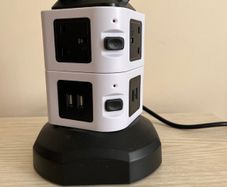 Tower Extension Lead 6 Sockets 4 USB Ports