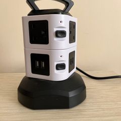 Tower Extension Lead 6 Sockets 4 USB Ports