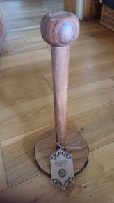 Wooden Kitchen Roll Holder Artisan Made in India