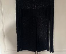 Black lace smock type top size S