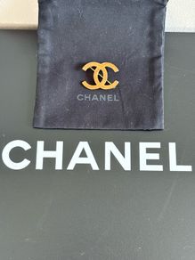 Vintage chanel employee CC brooch