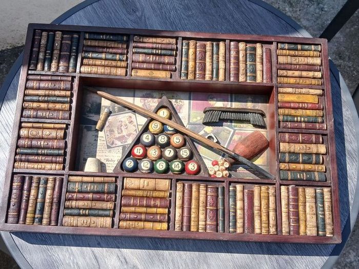Wooden Framed Large Snooker Plague