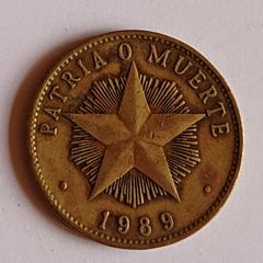 1989 or 1983 Cuban One/Un Peso - Republica De Cuba Coin