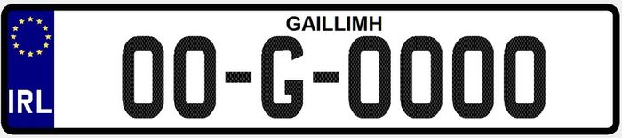 Carbon Effect Number plates