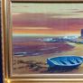 Can post! Vintage Framed Coastal Sunset Print ("A. Peters") Image 7