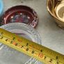 7 trinkelt itmes Large Mint Green Fern Bowl and small bowl DANU Designer Ceramics 20.00 E.Crystal glass lided trinklet dish 15.00 E.Gold dish 10.00E.  Southe afirca bowl smale on 8.00 E. other        larger one 10.00E.  Marccoin one 8.00E.  wood trinklet  Image 7