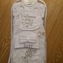 Welcome to the World, Little Princess 10 Piece Baby Gift Set (Gold Lettering, 100% Cotton) Image 3