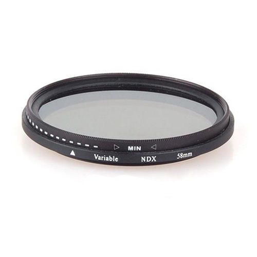 58mm  ND Filter Neutral Density Adjustable From ND2 to ND400