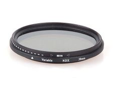 58mm  ND Filter Neutral Density Adjustable From ND2 to ND400