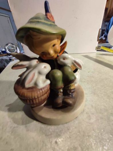 Rare find  Hummel  Stamped Western Germany, "Playmates", Goebel figurine Vintage, 4 inches high, Vintage antique collectible