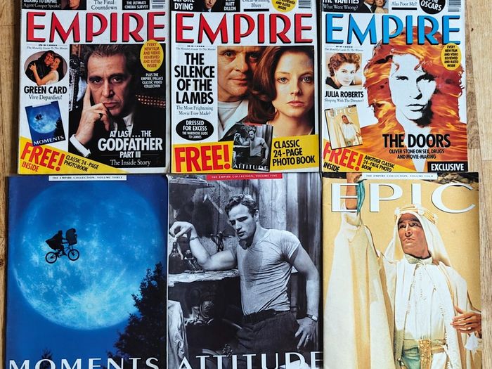 Vintage Empire Magazines 1991 incl. Silence of the Lambs & Photo Books