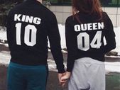 King Queen Couple  Sweatshirts UNISEX set of two sweatshirts