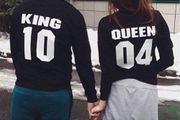 King Queen Couple  Sweatshirts UNISEX set of two sweatshirts