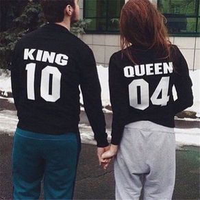 King Queen Couple  Sweatshirts UNISEX set of two sweatshirts