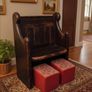 Victorian 2 seater pew or bench Image 2