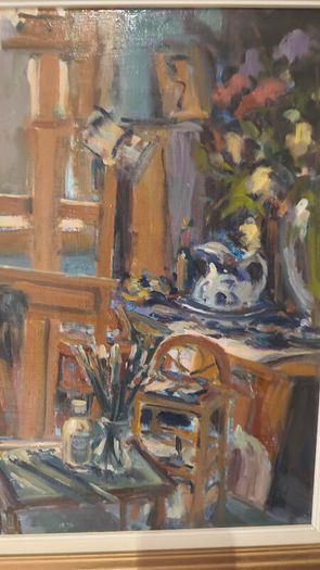 The Artist"s Studio 2000,Oil on Board.,Artist>Norman Teeling