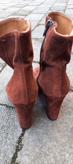 Brown Suede Ankle Boots