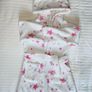 Soft white dressing gown with pit stars Image 2
