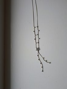 Silver flower chain