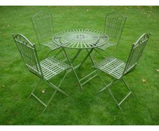 Four Seater table and chairs (Antique Green) D2405