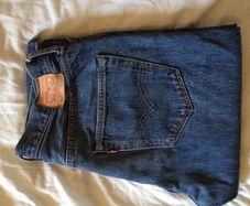 Levis 501 men's blue denim jeans 33 32