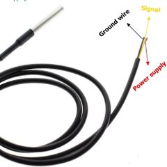 TZT DS1820 Stainless steel package Waterproof DS18b20 temperature probe temperature sensor 18B20 for arduino