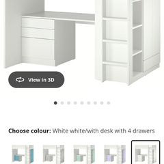 Loft bed and mattress