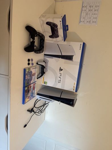 PS5 Slim Disc Edition Bundle 1TB + 2 Controllers & 2 Games (Boxed)