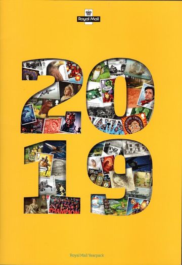 2019 Great Britain Commemorative Stamps Year Pack (includes 5 image showing contents)