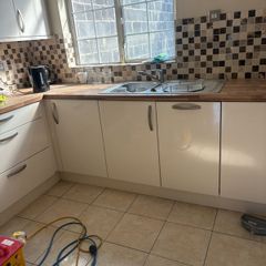 Cream High Gloss Kitchen