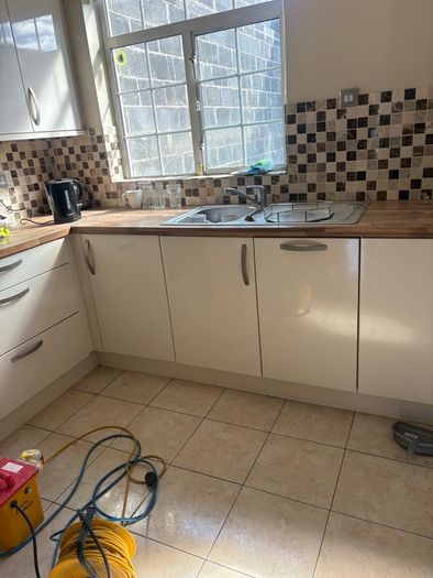 Cream High Gloss Kitchen