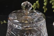 24% Lead Crystal Hand Cut  Sugar Bowl