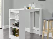 Bar Dining Table with 3 Shelves