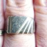 Vintage Nickel Silver Signet Ring - Classic size T Image 10
